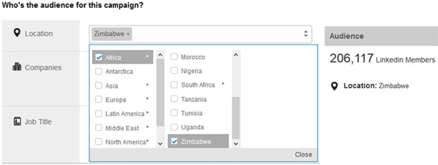 Only 11 African countries can be targeted with advertising on LinkedIn