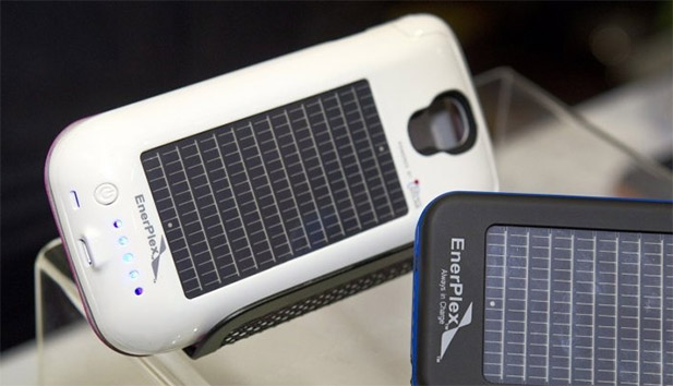 EnerPlex smartphone solar powered battery. Image Credit: BBC