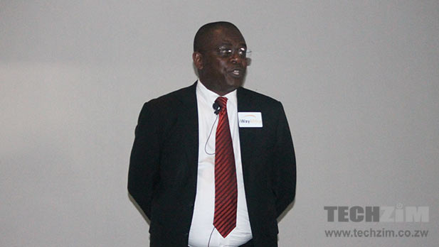 iWayAfrica CEO Nyagura presenting new enterprise solutions from iWayAfrica