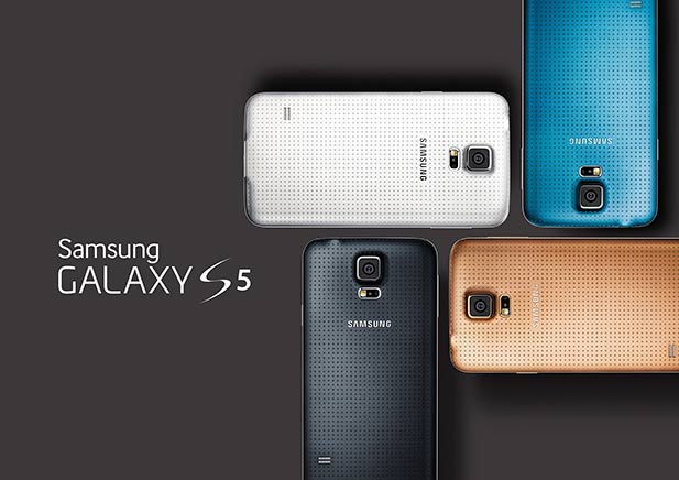 The Samsung Galaxy S5 will be available in 4 colors