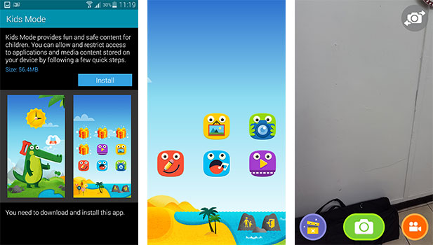 Scene inside the Kids Mode