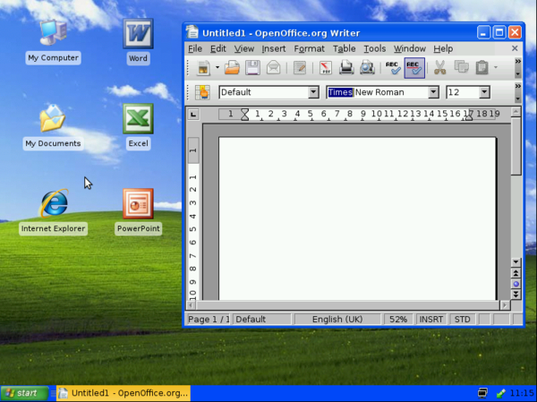 Windows XP theme for Ubuntu.