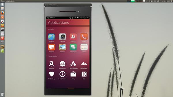 Ubuntu Touch emulator in Action