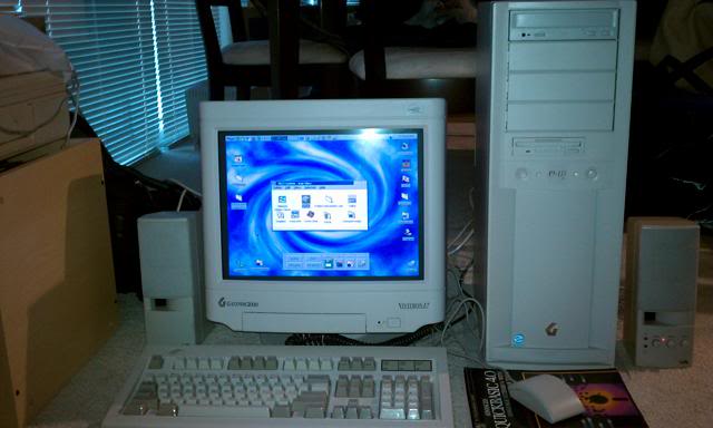 A Gateway 2000 desktop running Windows 98 and Office 97