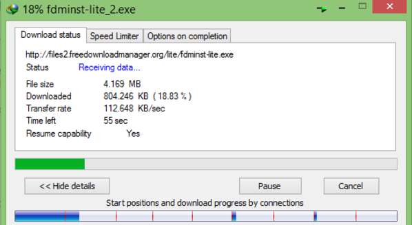 A routine download during peak hour