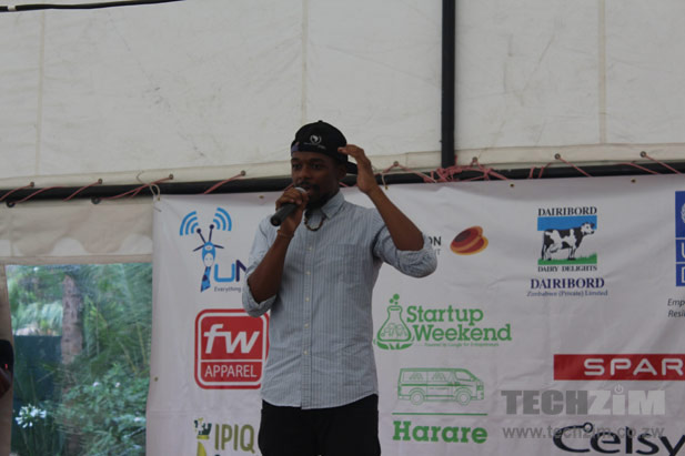 Tehn Diamond at Startup Weekend Harare