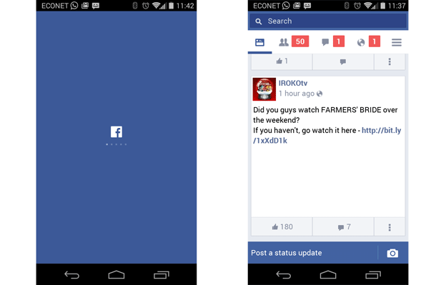 Facebook Lite Screenshot