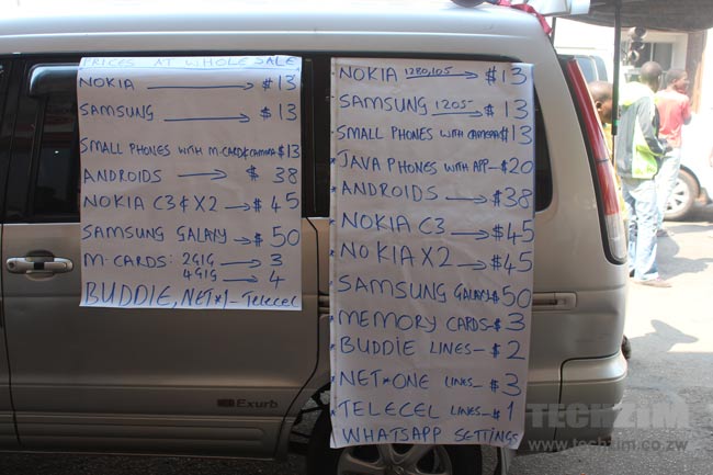 Harare Vendors, Smartphones in Africa