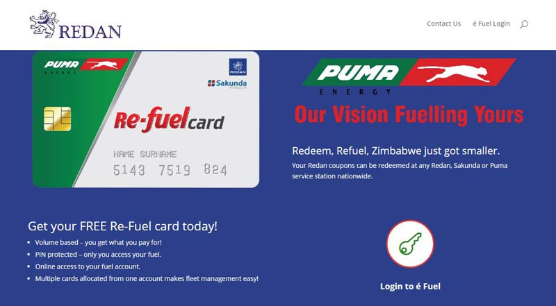 Fuel cards, Redan, Puma Energy Zimbabwe, e-fuel, Cash Crisis alternatives