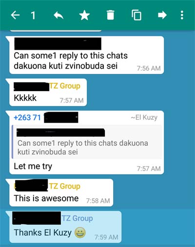 WhatsApp, IM platforms, Quote and reply
