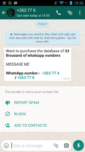 WhatsApp Database for Sale