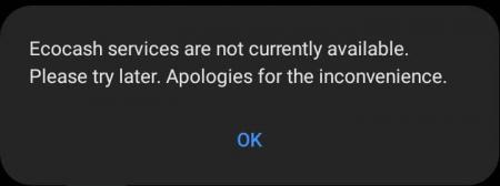 EcoCash down