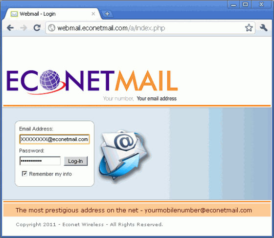 The Econet Mail login