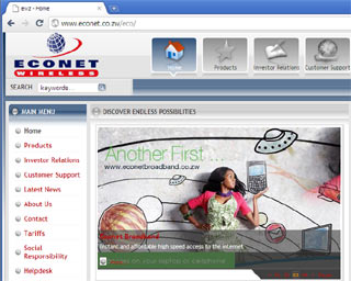 The Econet website