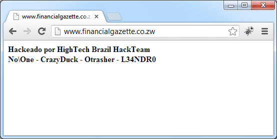 Financial Gazette website hacking