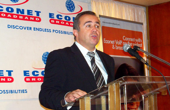 George Barbaressos Speaking at the Launch of Econet VoIP George Barbaressos Speaking at the Launch of Econet VoIP