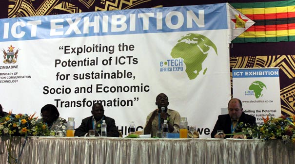 The panel at the eTech Africa conference