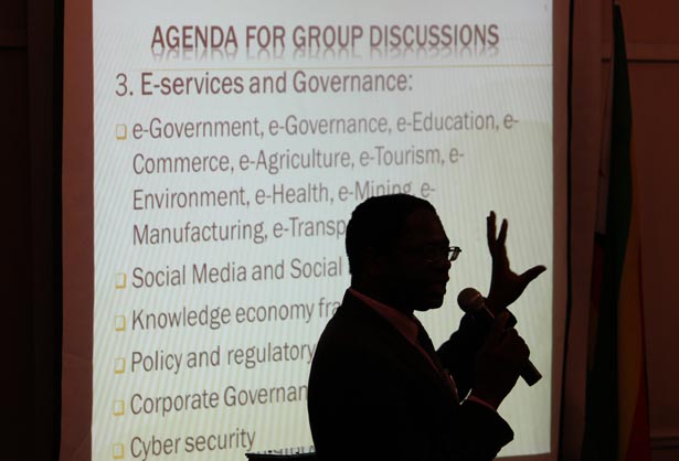 G. Kabanda Presenting -Validation Workshop, National ICT Policy Framework