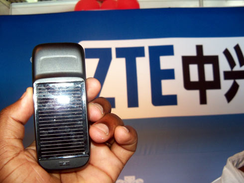 solar powered mobile phone
