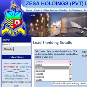 ZESA loadshedding