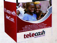 Some Telecash branding; apparently \