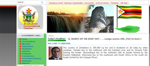 Zimbabwe Government Websites