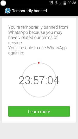 WhatsApp Plus Banned