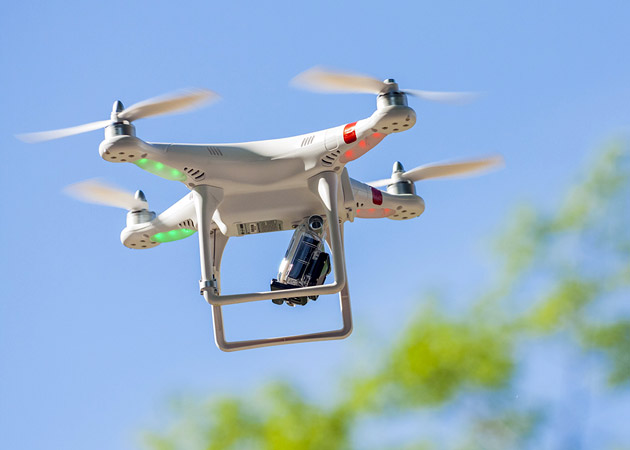 A drone in flight