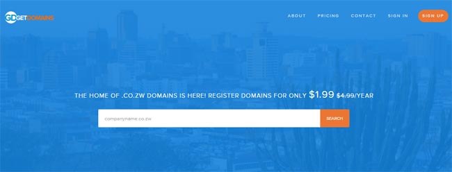 Domain Registration, .co.zw Domains