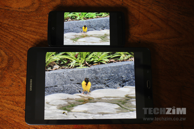 galaxy tab e screen