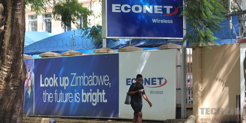 Econet Connected Car Econet sign, woman on phone, data bundle price