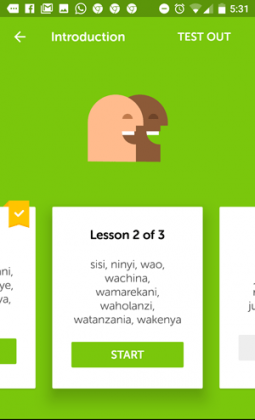 duolingo swahili hakuna matata techzim