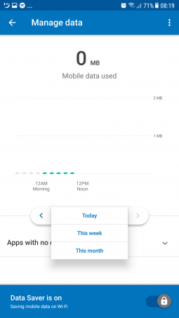 Datally Screenshot - Data savings
