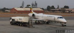 Air Zimbabwe plane refueling