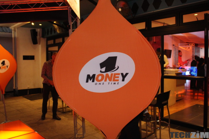 OneMoney banner at an event, OneMoney promotion, 500MB
