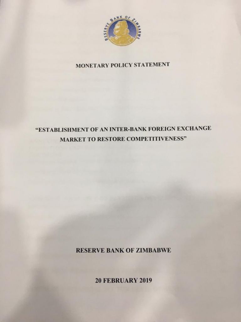 Pictures: Full Monetary Policy Statement As Delivered By John Mangudya