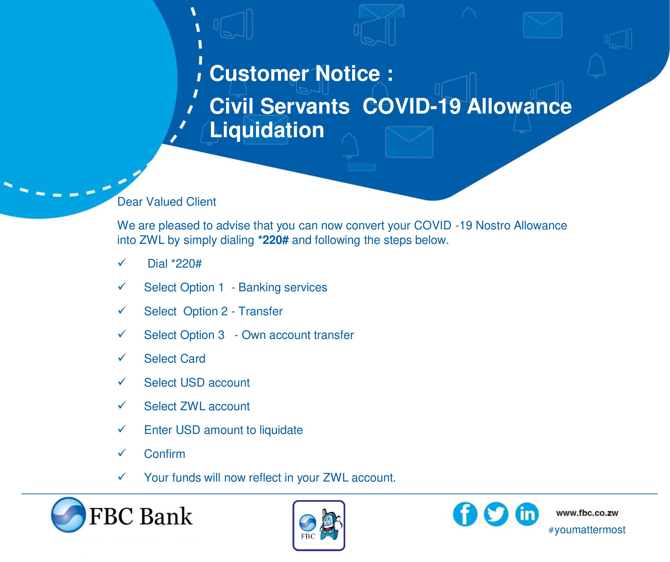 FBC was listening, as Civil Servants can now convert USD allowance via