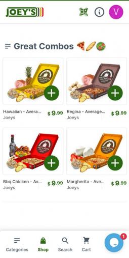 Joey's Pizza app