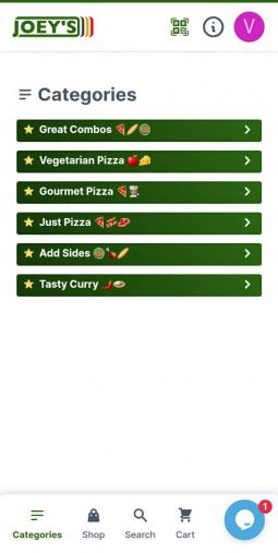Joey's Pizza app