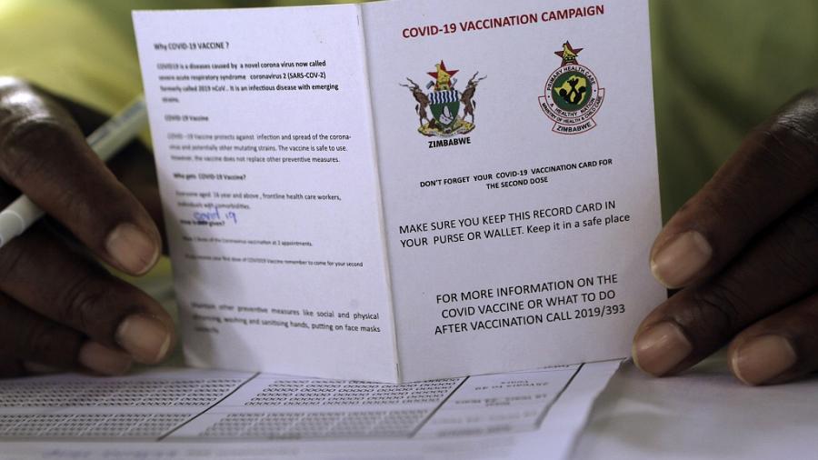 COVID Vaccine Cards Zimbabwe