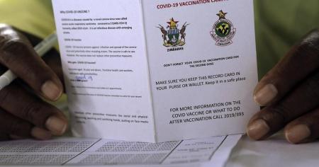 COVID Vaccinations Card QR Code Zimbabwe