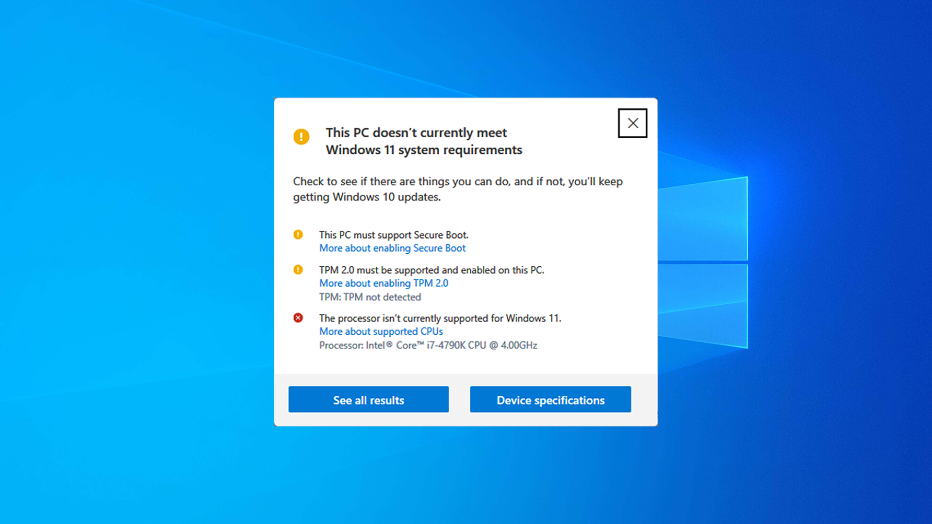 Installing Windows 11 on an unsupported PC disables updates