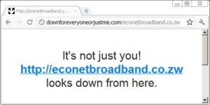 Econet Broadband site down