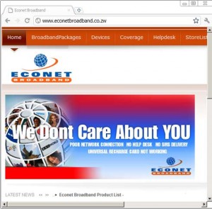 Econet Defaced Website