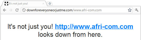 Afri-com.com Down For Everyone