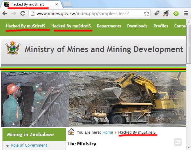 Ministry of Mines and Mining Development website